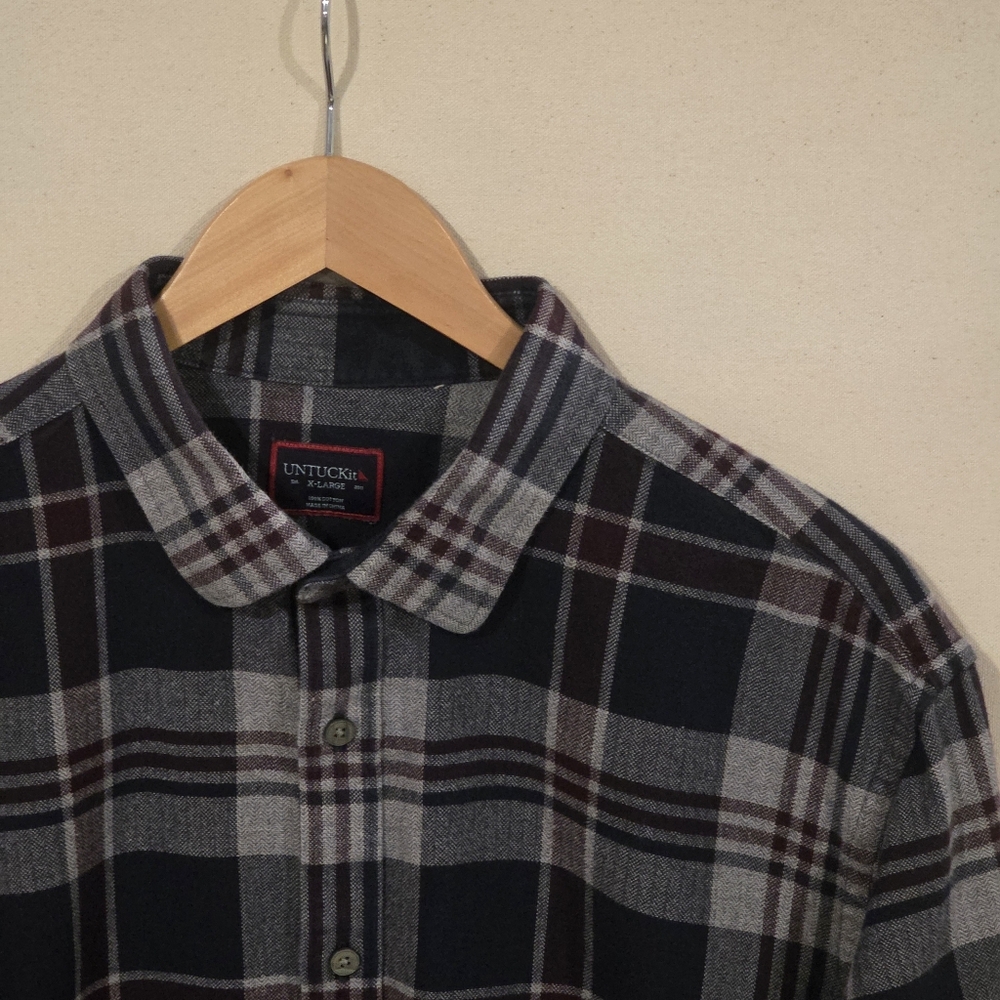 UNTUCKit Flannel Button Down XL